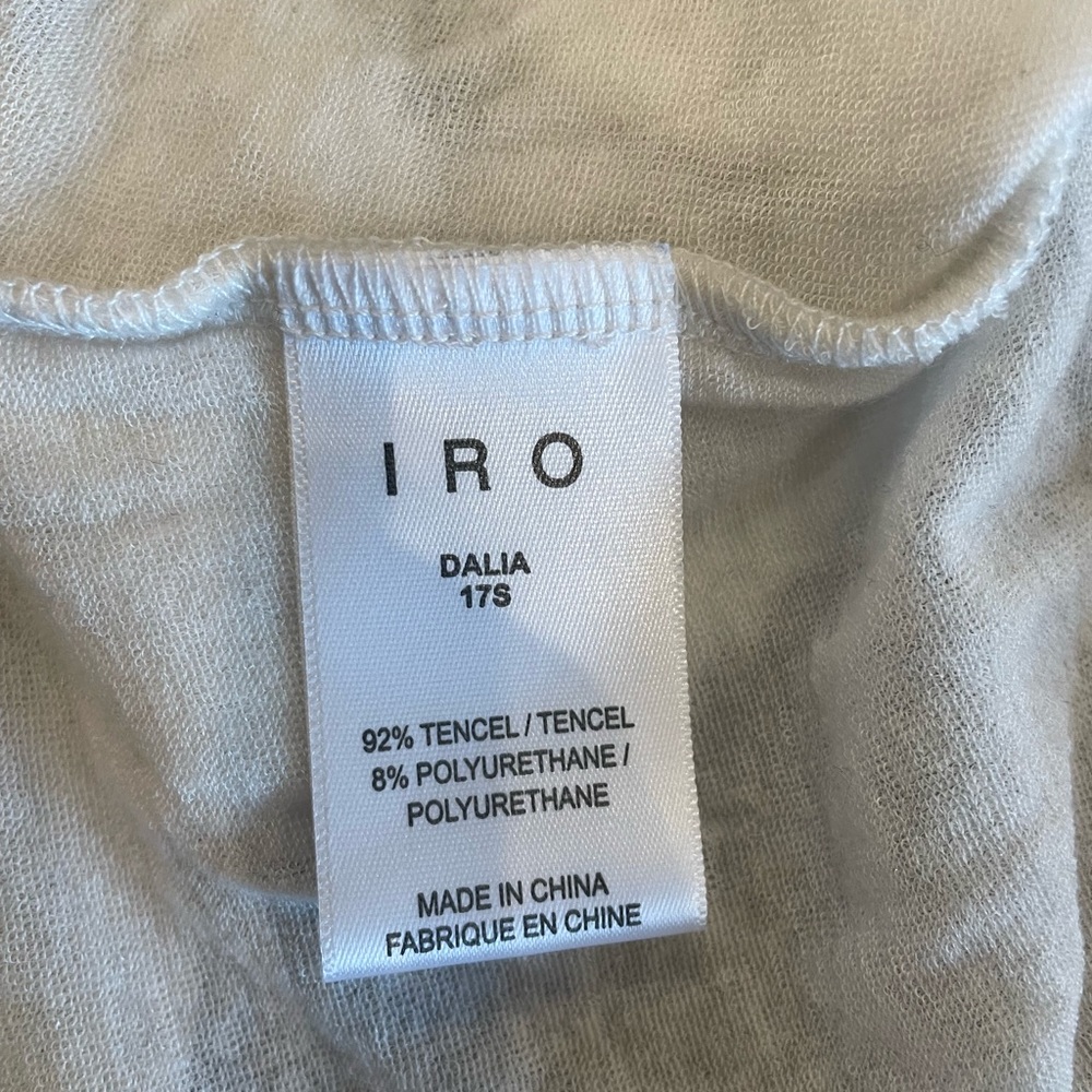 Iro Medium Sheet Soft Soft Fabric Flutter Sleeve … - image 6